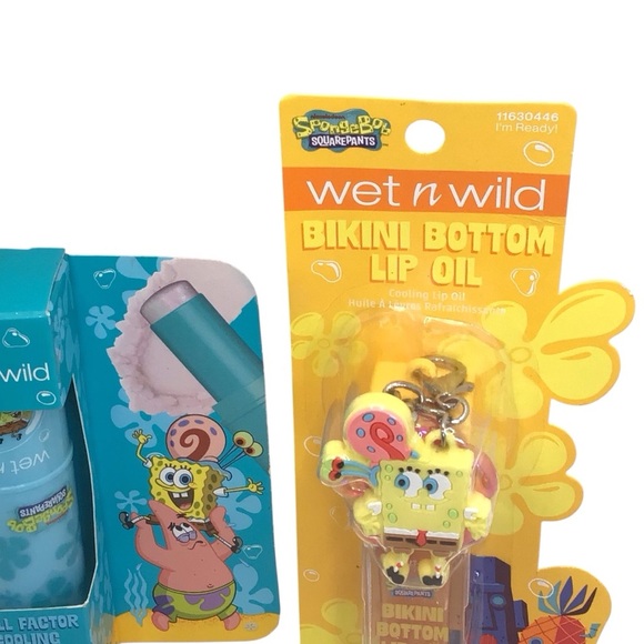 Wet N Wild SpongeBob Limited Edition Cooling Lip Oil Gloss & Glitter Stick Set - Picture 9 of 10
